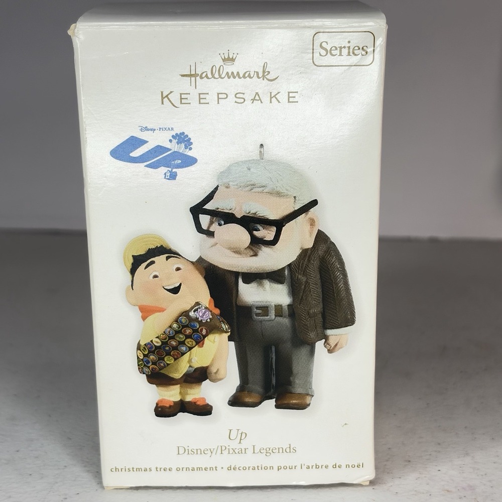 2011 Hallmark Keepsake Disney Pixar Up Carl & Russell Ornament 1st in Series